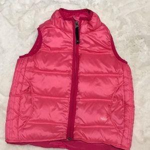 REI girls pink vest in size 4T